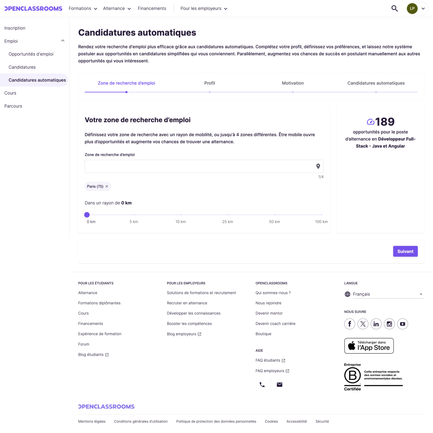 Flujo de configuración de Auto-apply en producción.